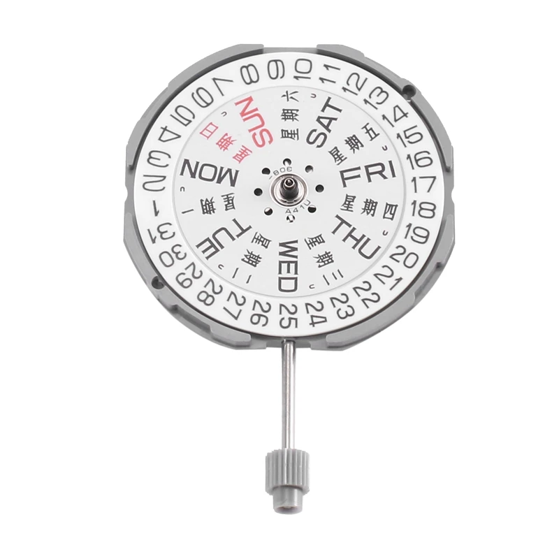 Металлический кварцевый часовой механизм с 3 стрелками и датой запасные части