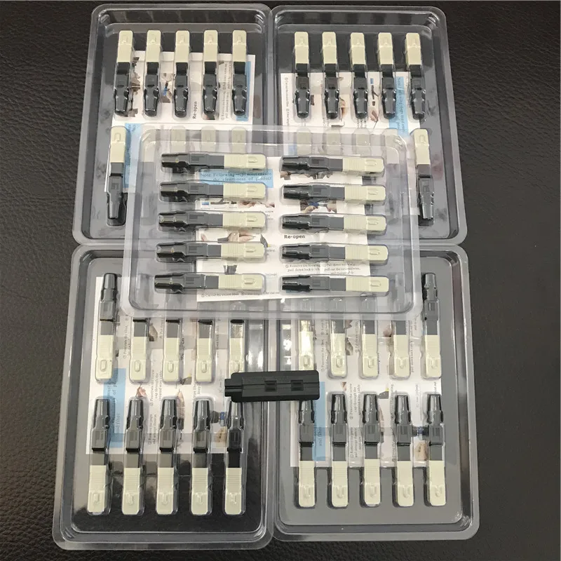 FTTH SC/UPC Multi Mode Optical Fiber Fast Connector Embedded SC MM Fiber Optic Quick Connectors 50/125 Factory Price