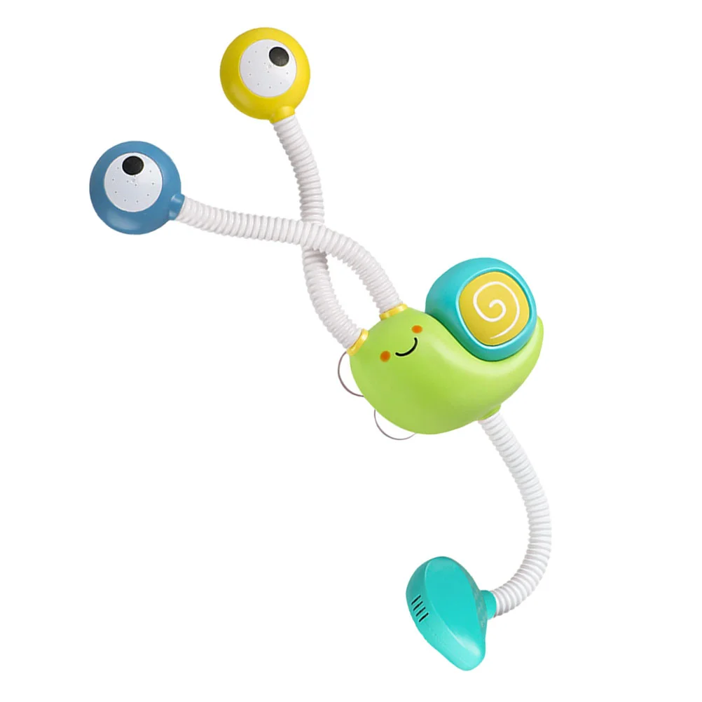 

Bath Toy Toys Shower Sprinkler Baby Snail Kids Water Head Toddlers Bathtub 4 Spray Double Toddler Bathing Age Electric Infant