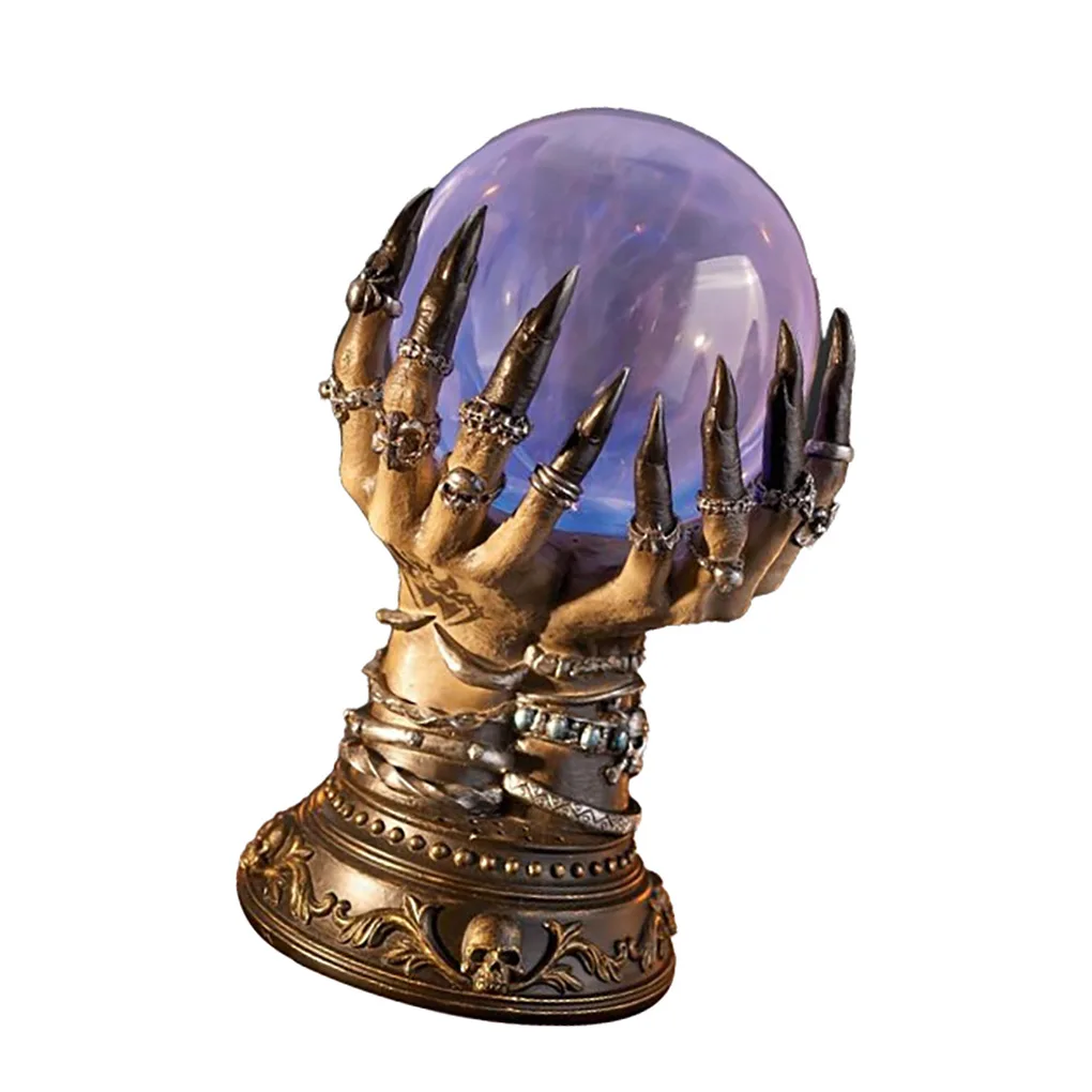 Crystal Ball Touch Lamp Flashing Decorative Holiday Decor Light Celestial Mysterious Gothic Style Plasma Balls No 1