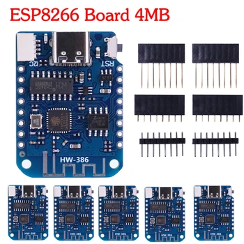 1-10 SET D1 Mini V4.0.0 ESP8266 WiFi Development Board Type-C USB Based Internet of Things Board 4MB for Arduino Ide Programming 1
