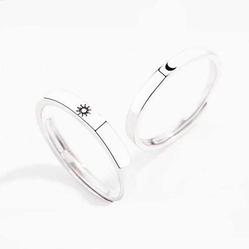 Парные кольца серебристого цвета 2 шт./компл. модные ювелирные изделия для