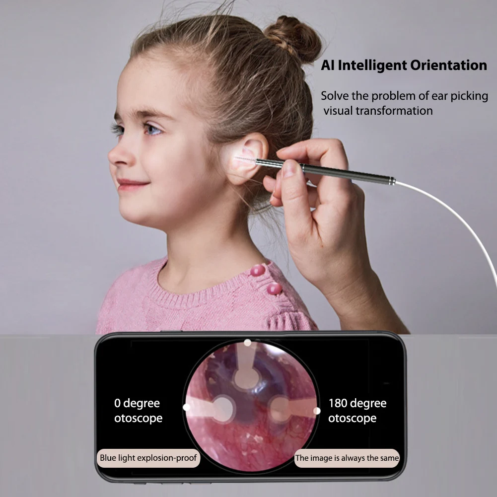 

Умный визуальный ушной очиститель, Ушная палочка, эндоскоп, наушники, камера, устройство для очистки ушей, инструмент для удаления ушного во...
