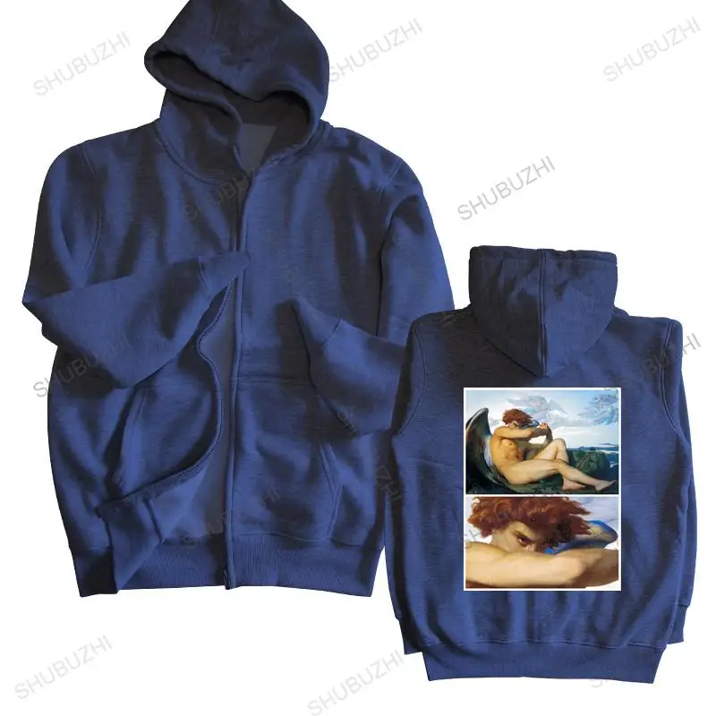 

Мужская толстовка с капюшоном, оверсайз, с принтом в виде ангела