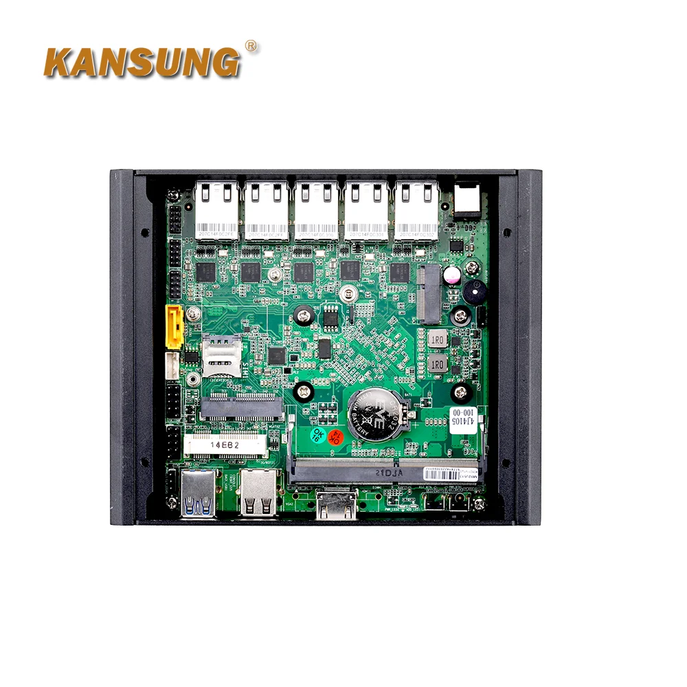 Kansung J4125 Quad Core K750G5 5*2.5G lan UHD графика 600 маршрутизатор компьютер безвентиляторный