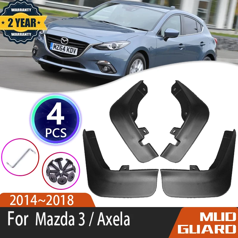 

For Mazda3 BM BN Mazda 3 Axela 2017 2014 2015 2016 2018 Sedan Hatchback Hatch Car Mud Flaps Guard Splash Flap Fender Accessories
