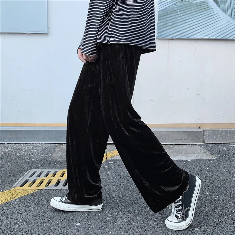 

Colorich Couple Draped Pants Thin Summer Autumn Casual High Street Streetwear Pants Classic Loose Straight Trousers Harajuku