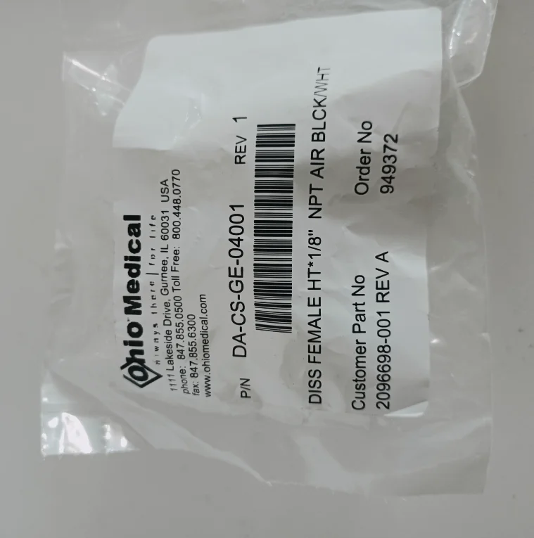 DA-CS-GE-04001 2096698-001 DISS FEMALE HT * 1/8 ”NPT AIR BLCK