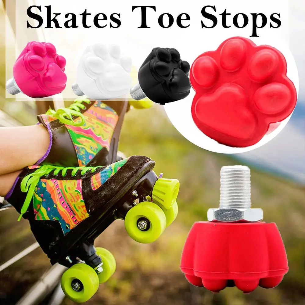 

Hot Skate Toe Stops Quad Roller With Bolts Rubber Compound Roller Skate Stoppers Skates Toe Stopper