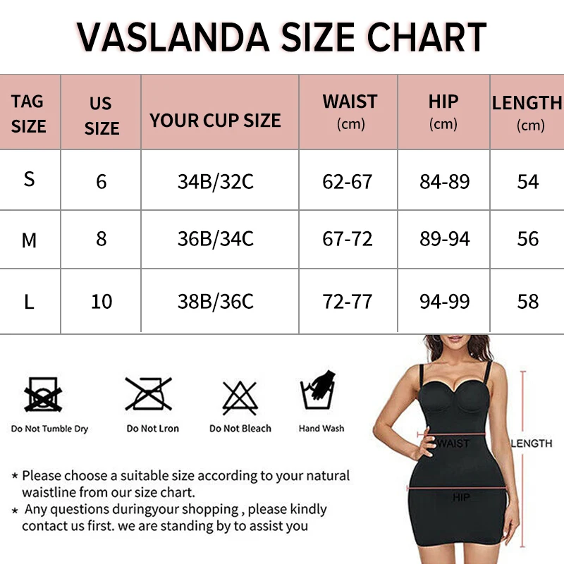 Women Full Slips Basic Under Dress Adjustable Straps Cami Seamless Smooth Tummy Control Body Shaper Built In Bra Deep V Bodycon