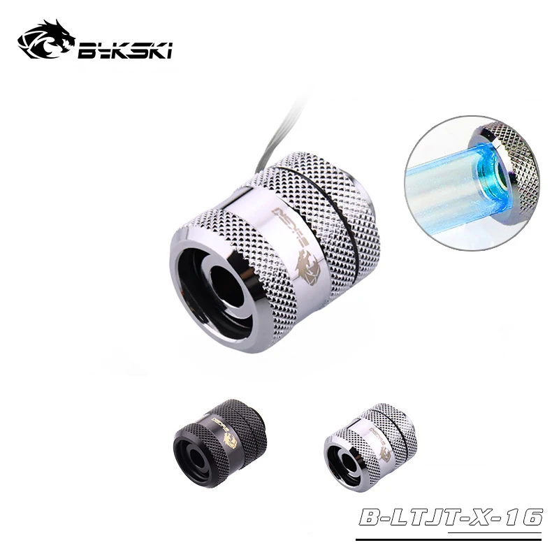 

BYKSKI 2pcs/lots OD16mm +ID12mm Hard Tube Fitting/RBW Light Hand Compression Fitting/RGB A-RGB / Only Compatible Acrylic Tube