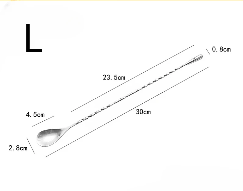 

MOONBIFFY Ложка для коктейлей из нержавеющей стали