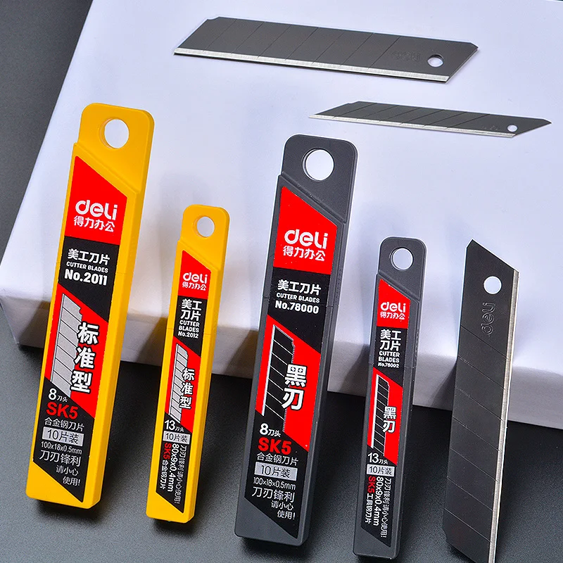 Сменные лезвия в коробке металлическое лезвие из углеродистой стали 18 мм 9 для