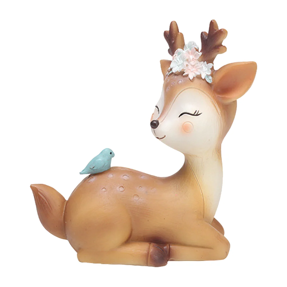 

1pcs Creative Beautiful Sika Deer Model Craft Decor Sika Deer Decor for Store