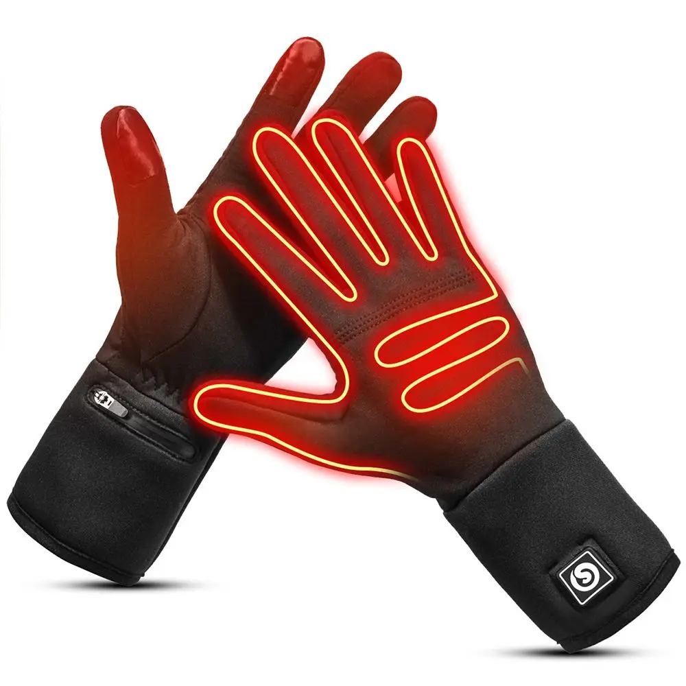 

Winter Cycling Electric Heating Gloves for Men and Women Outdoor Sports Warm Touch Screen Mountaineering Ski Gloves Riding