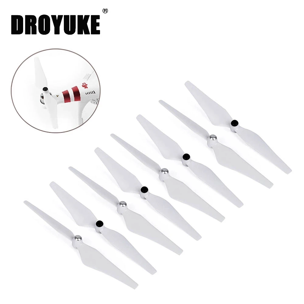 

4 pairs 9450 Propeller for DJI Phantom 3 Phantom 2 Drone 3A 3P 3S Upair Drone Self-Tightening Props Replacement Blade Spare Part