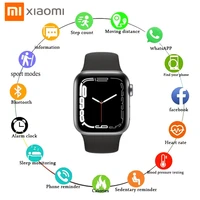 2022 new xiaomi smart watch i7 pro max phone custom watch blood pressure detection sports waterproof mens ladies smart watch