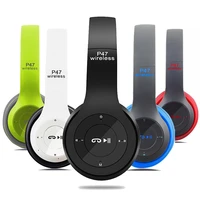 p47 wireless bluetooth headset gaming stereo subwoofer folding bluetooth headset headphones for computer over ear headphones