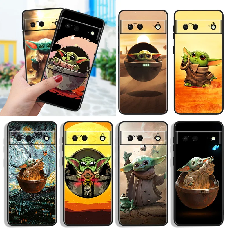 

Baby Yoda Anime Art Shockproof Cover for Google Pixel 7 6a 6 Pro 5 4 4A XL 5G Black Phone Case Shell Soft Fundas Capa