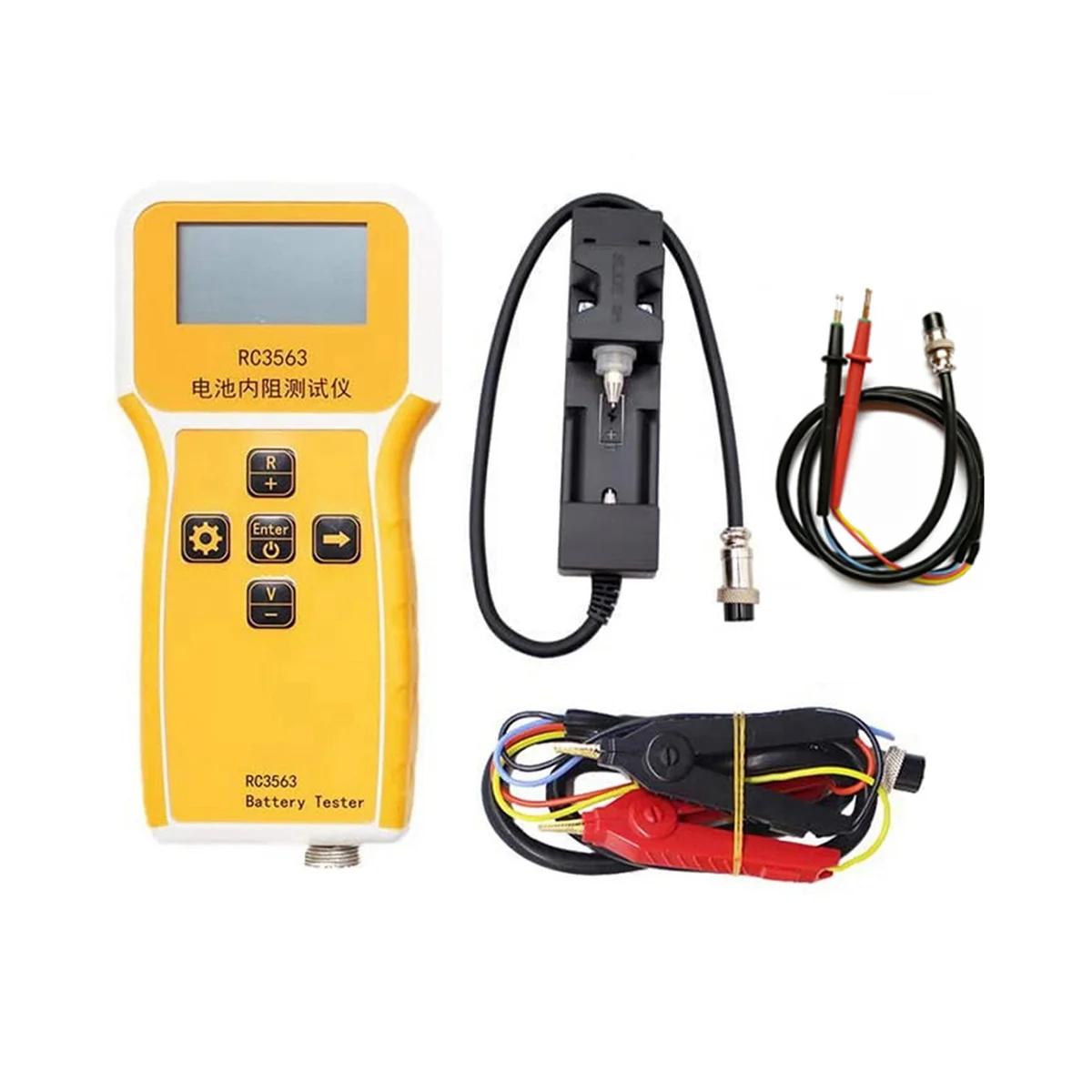 

RC3563 Battery Internal Resistance Voltage 3-Digit Battery Tester True Four-Wire AC Lithium Battery Detector(B)