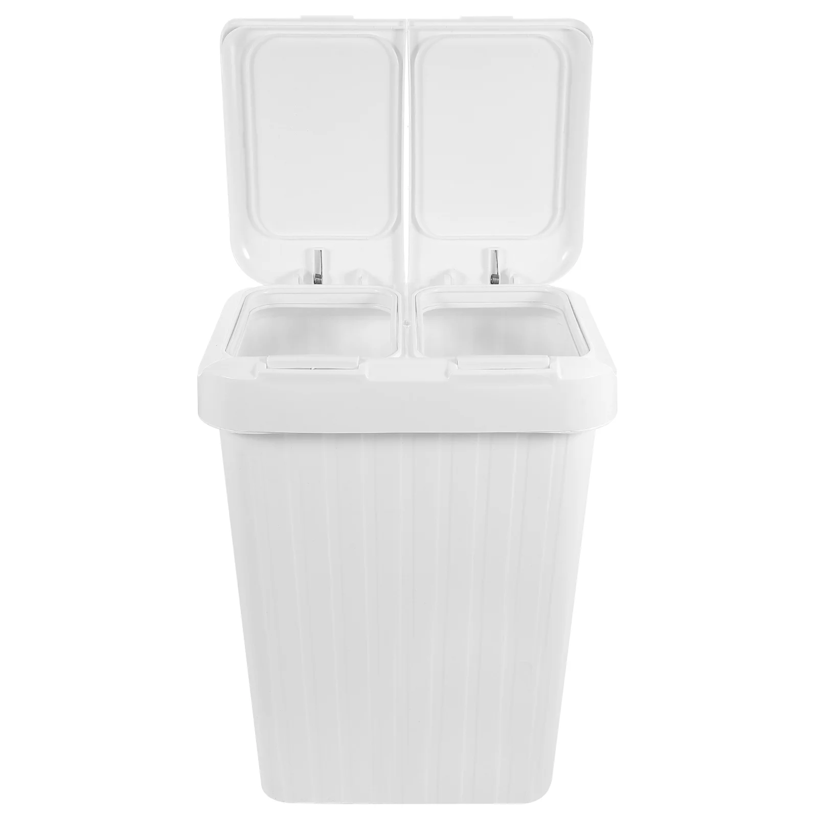 

Can Trash Kitchen Bin Waste Garbage Container Bathroom Compost Basketlidpaper Home Dual Wastebasket Countertop Recycling Office