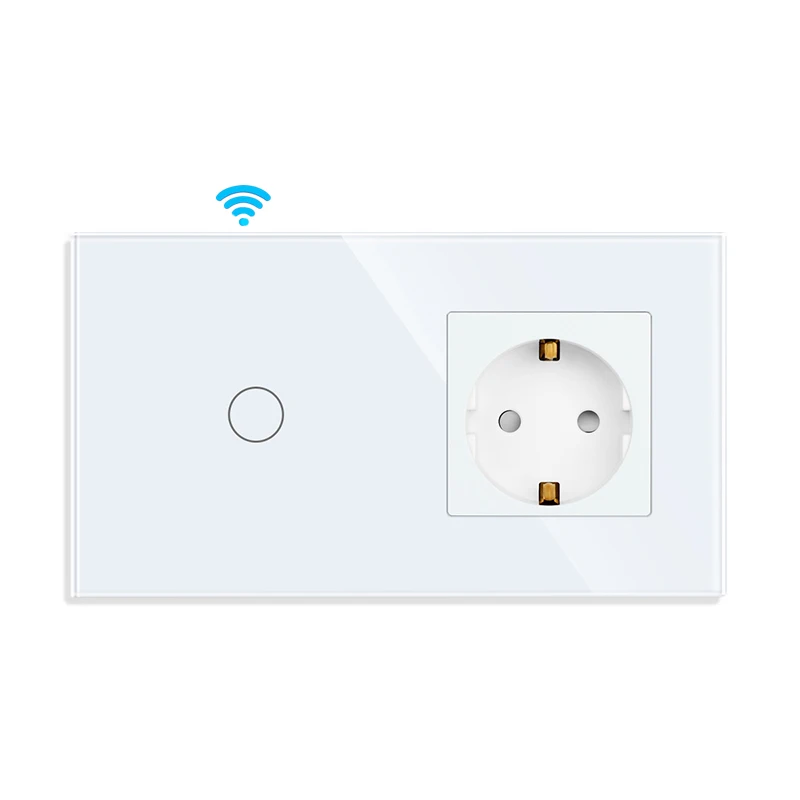 

Bingoelec Сенсорный выключатель с розеткой белый