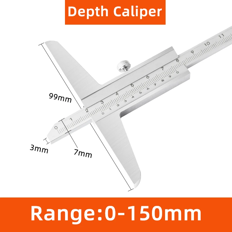 

Штангенциркуль глубиномер ZUIDID 0-150/200/300 мм