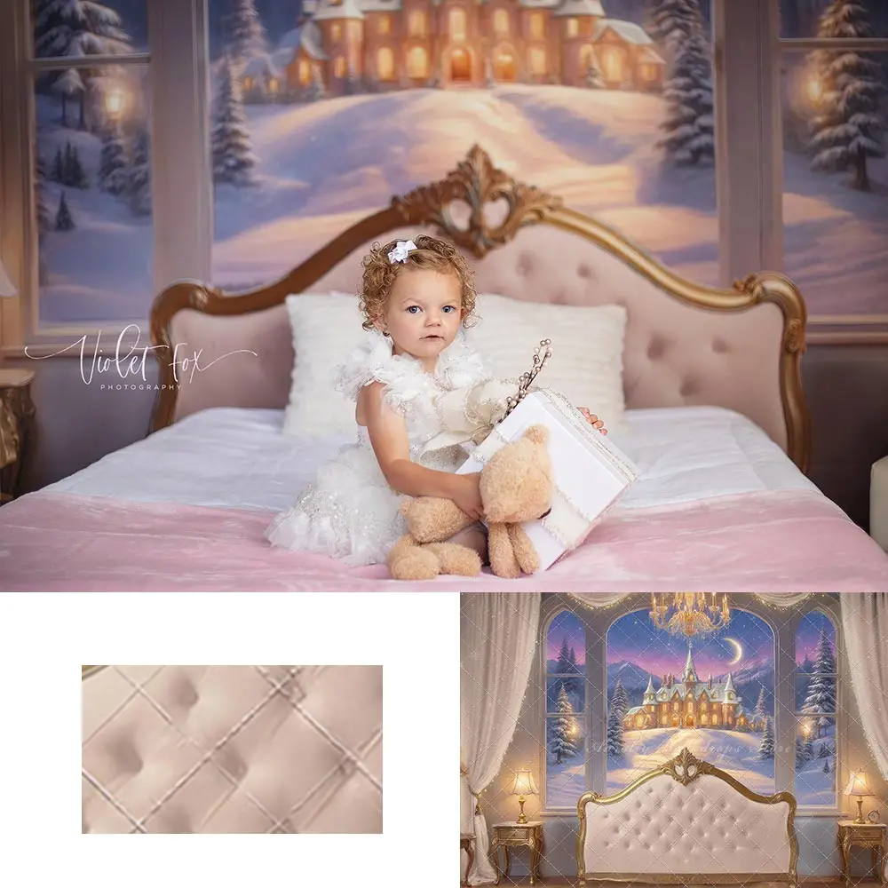 Праздничный Сказочный фон для фотосъемки с изображением детского торта