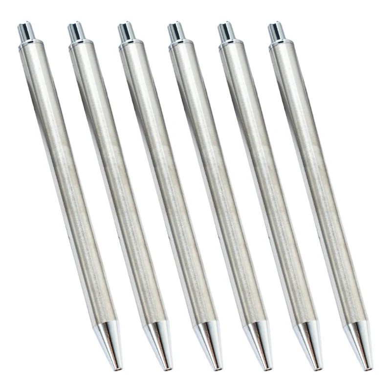 6 шт. выдвижная шариковая ручка для бизнеса подписания кончик 1 0 мм гладкий письма