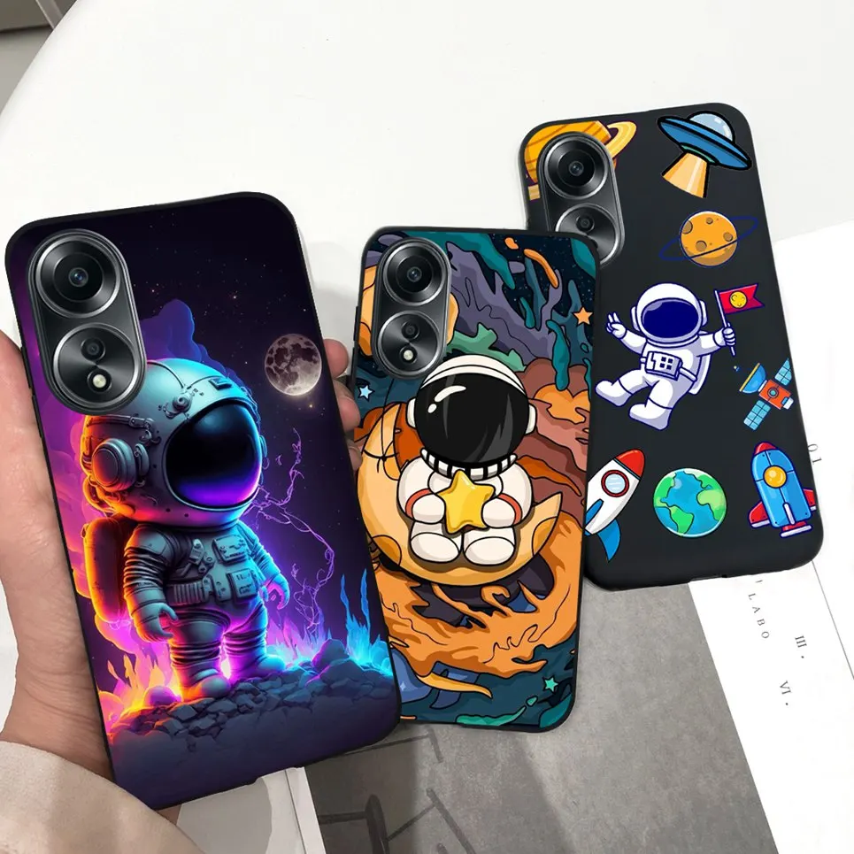 Крутой стильный мультяшный задний чехол для Oppo A58 4G 2023 детская модная задняя
