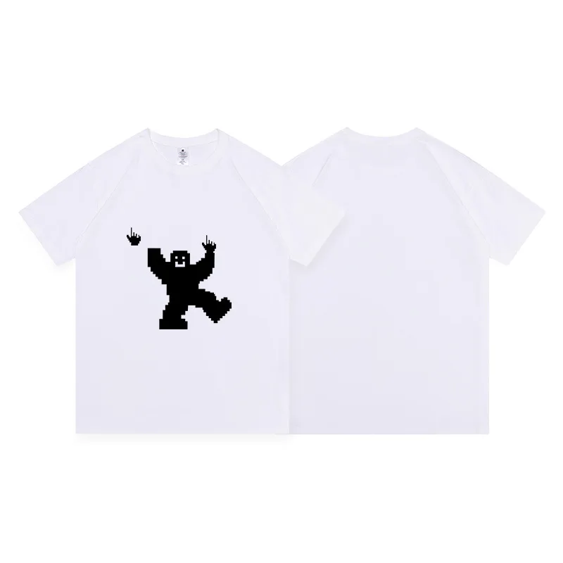 

Pure Cotton American Round Neck Short-sleeved Men's Design Sense Summer Loose Bottoming Half-sleeve T-shirt Couples Wear Ins