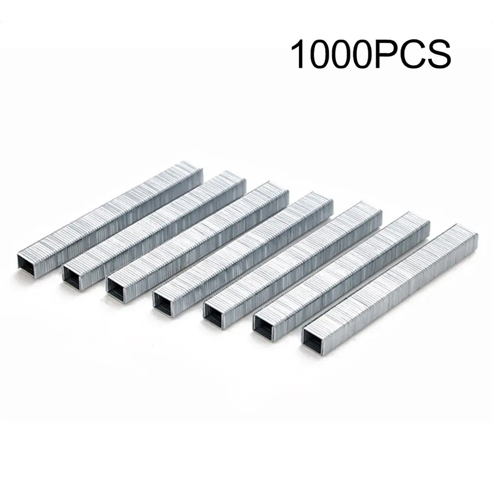 

1000Pcs Staples 1008J 10mm Length Rustproof Nails Framing Tacker Nails Steel Staple Accessories Carpenter Tool
