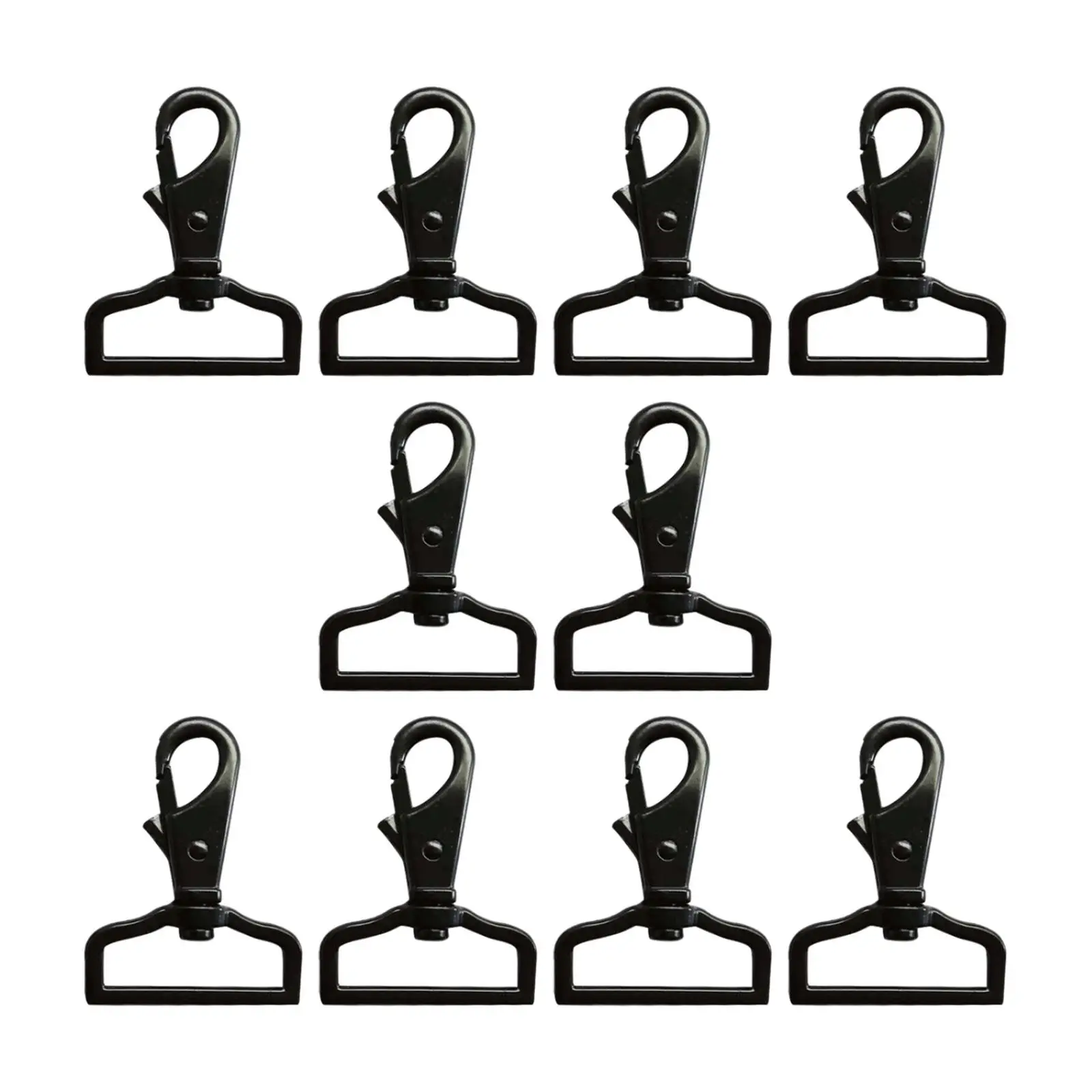 

Застежки-карабины 10 шт., застежки-карабины на шнурке, зажимы на цепочке для ключей, металлические поворотные застежки для ремней кошелька, товары для творчества и сумок