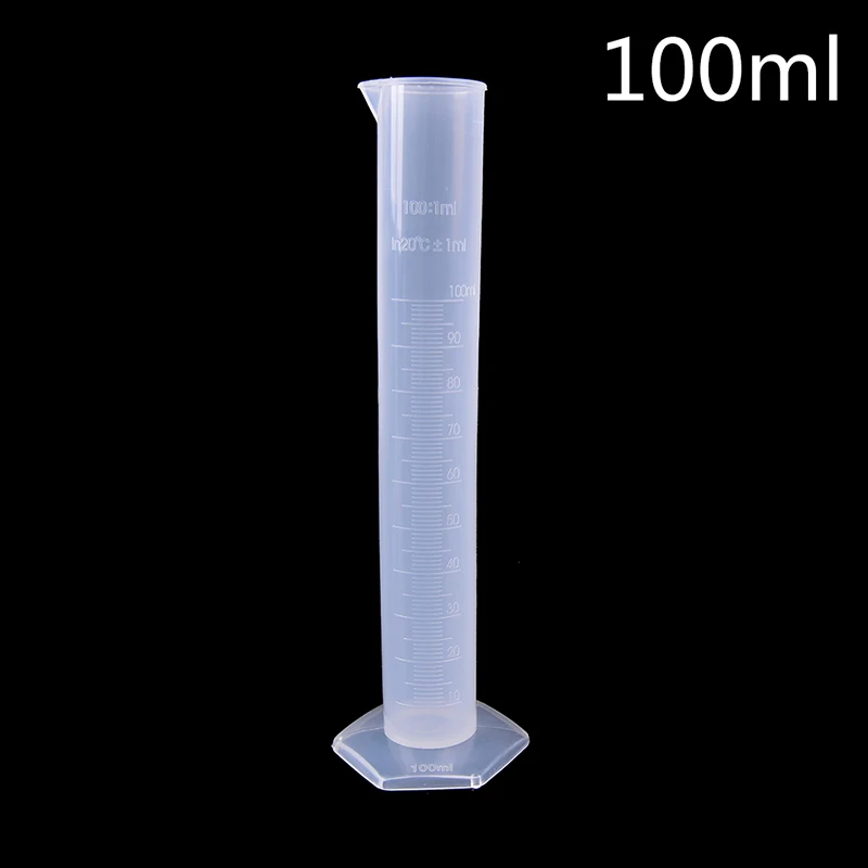 

100ml Plastic Measuring Cylinder Graduated Tool Chemistry Laboratory Cylinder Tools School Lab Supplies