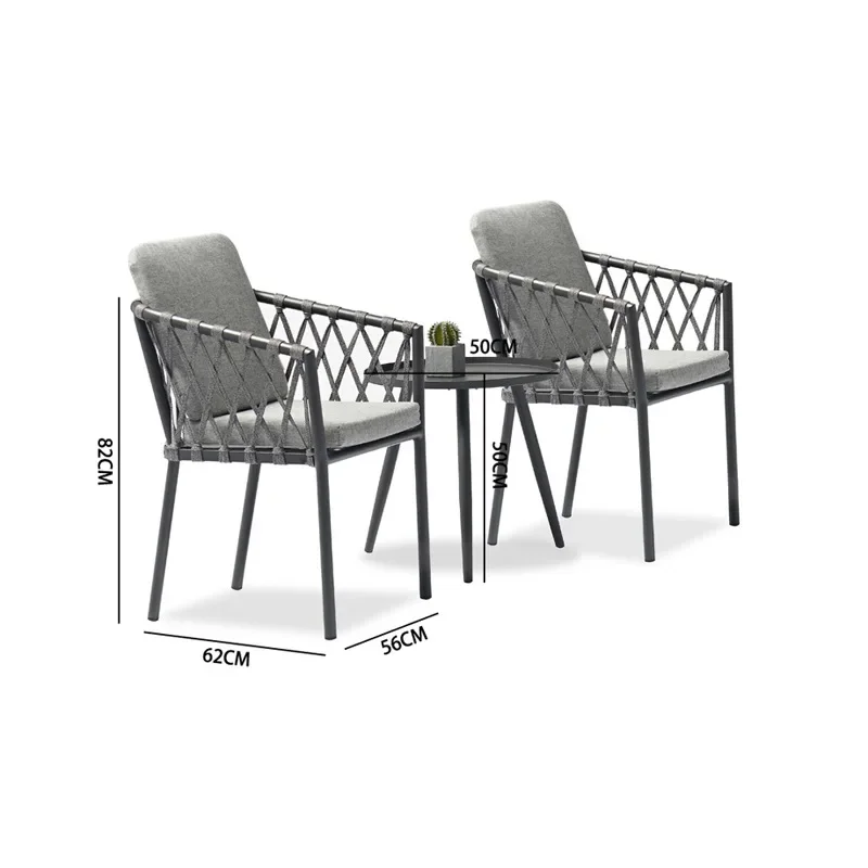 Уличные плетеные столы и стулья Youlan для двора балкона сада отдыха из трех частей