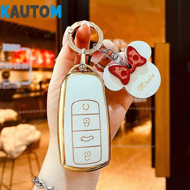 

Womene Car Special Leather Fashion Key Cover Use For Chery Tiggo-8 Tiggo 8plus 2023