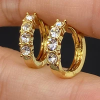 ethiopian earrings classic gold earrings white zircon gold jewelry the only wonderful gift for wedding gifts and birthday