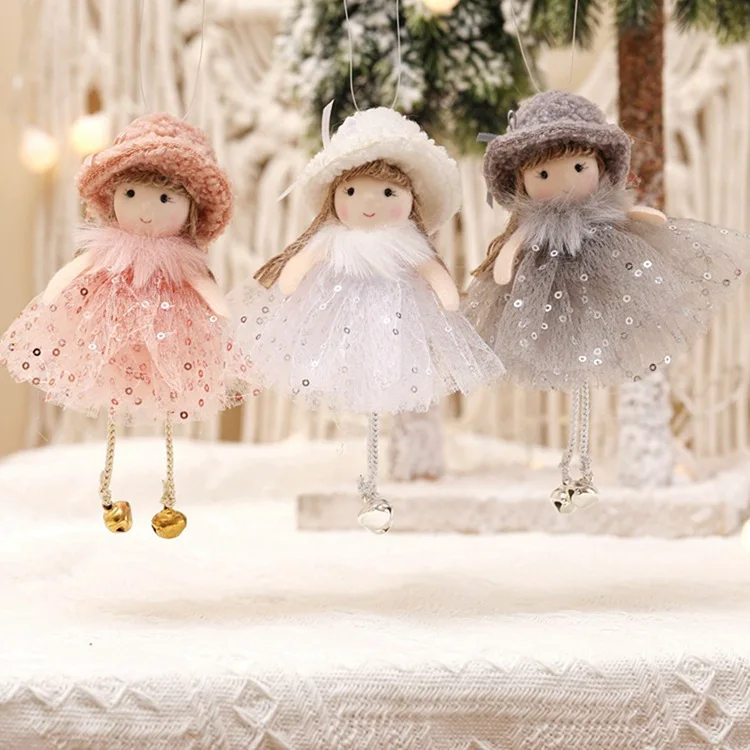 

Новинка 2023, модная плюшевая подвеска в виде ангела для девочки, Шарм на Рождество, Детская милая кукла для куклы, подарок, подвеска на рождественскую елку, товары для вечерние