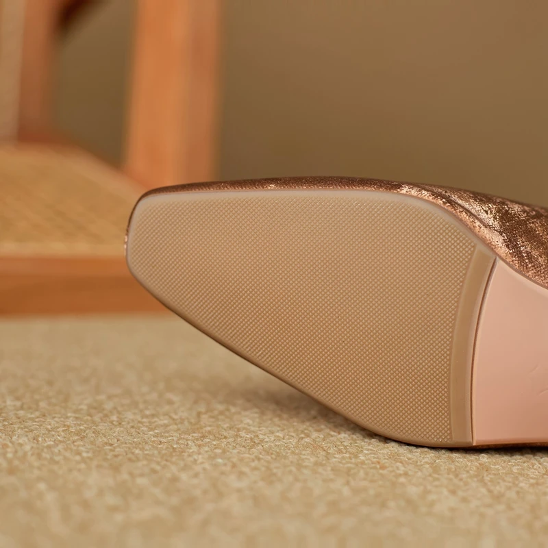 Женские кожаные ретро-тапочки Baotou Muller простые и удобные тапки большого размера с