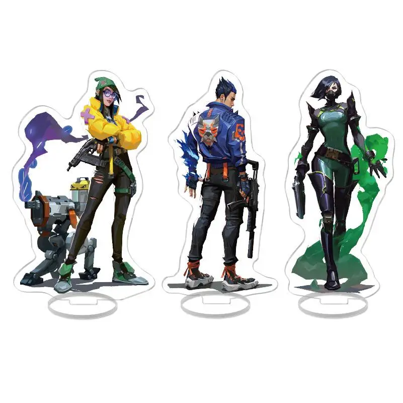 

Hot Game Anime VALORANT Viper Skye Cosplay Acrylic Action Figure Sova Stand Model Toy Desk Decor Prop Fans Collection Gift