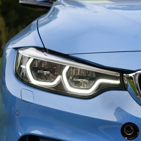 Пара фар в сборе для BMW 4 серии F32 F82 F36, светодиодные линзы, ежедневные ходовые огни, рулевое управление, модифицированная лампа в сборе, головка