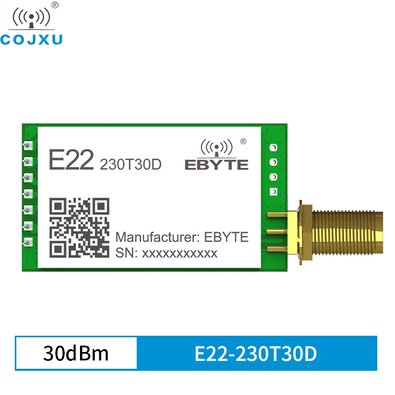 SX1262 Wireless Rf Lora Module 230MHz 10km Long Distance 30dBm SMA-K RF Cojxu E22-230T30D LoRa Transceiver Receiver