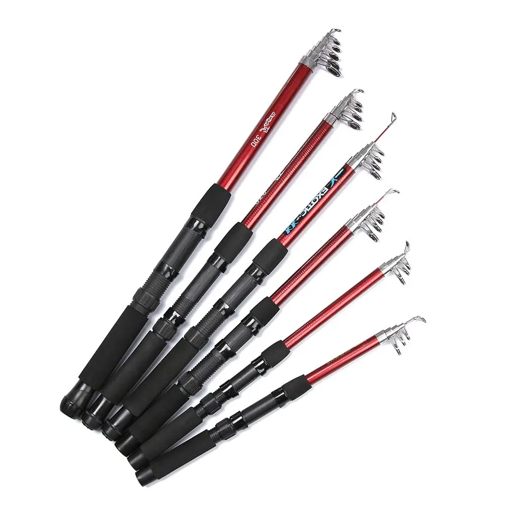 Портативная телескопическая удочка из стекловолокна для морского спиннинга