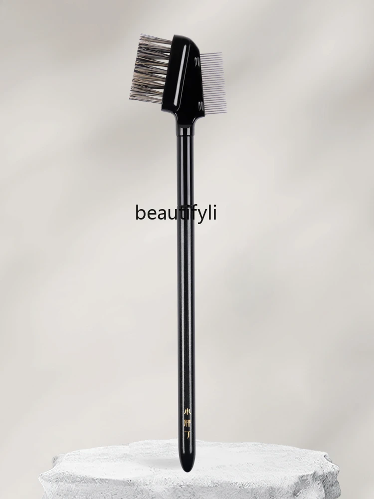 Гребень для бровей K107 щетка ресниц стальная расческа с плоской головкой