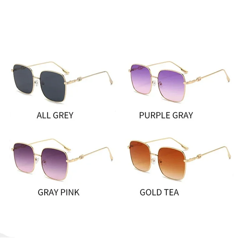 DYTYMJ классические металлические квадратные солнцезащитные очки женские высокая