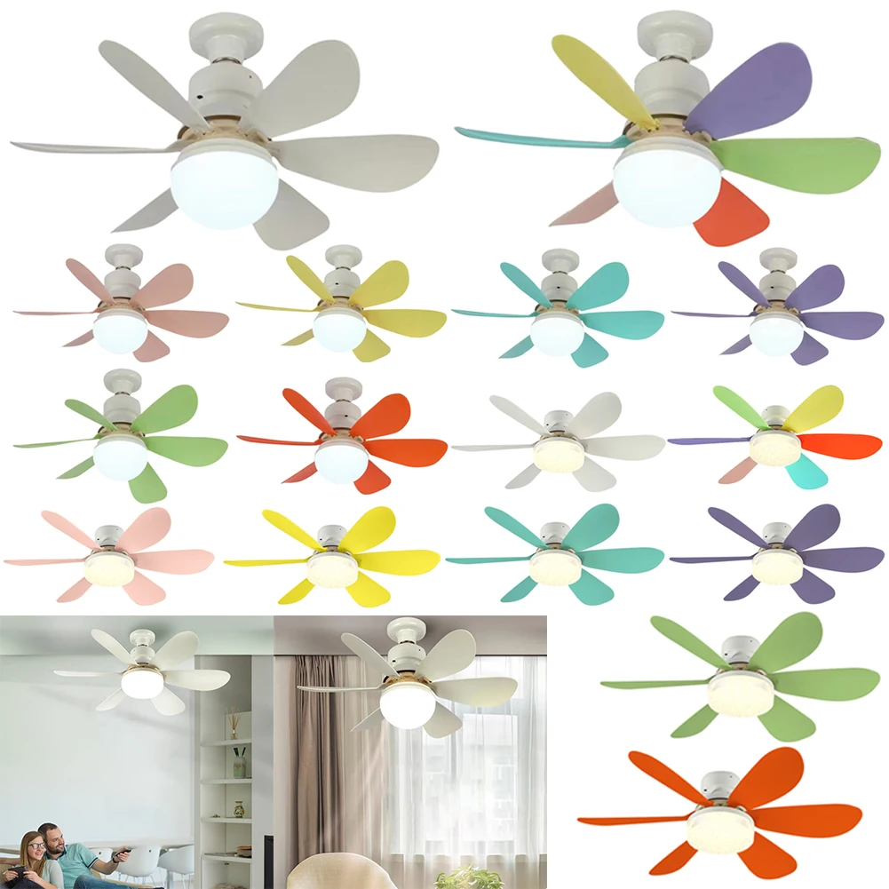 Потолочный вентилятор E27 осветительный прибор с дистанционным управлением 3