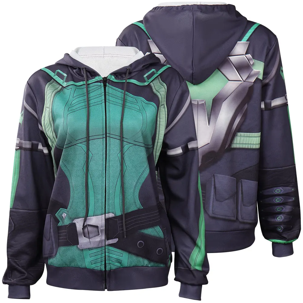

Valorant Viper Cosplay костюм кофта с капюшоном, карнавальный костюм на Хэллоуин