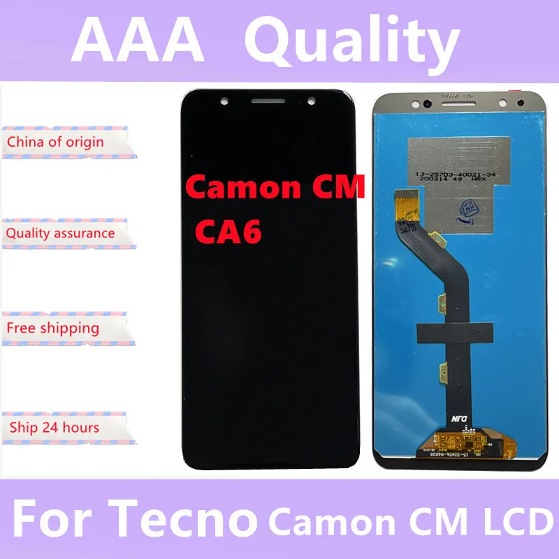 Оригинальный ЖК-дисплей для Tecno Camon CM CA6 сенсорный экран в сборе сменный |
