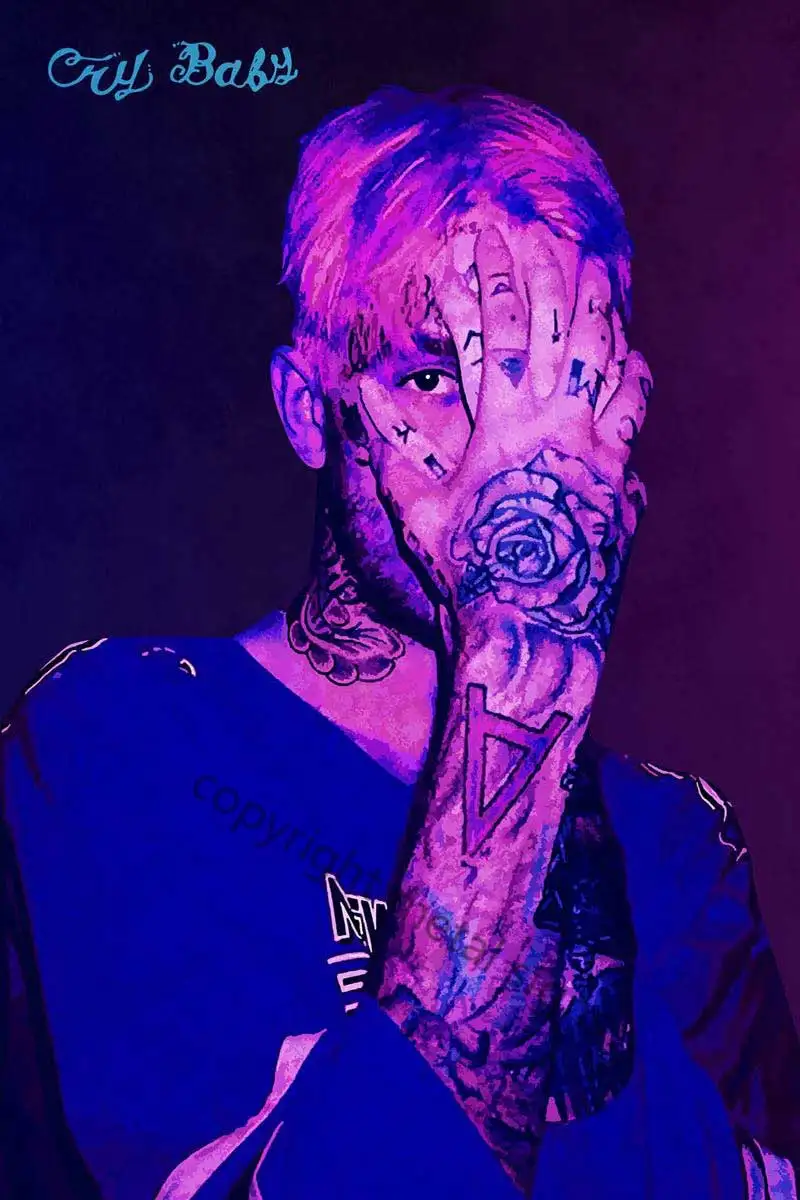 

Неоновые металлические вывески Lil Peep Cry Baby, настенное украшение для комнаты, неоновые вывески в стиле ретро для мужчин, пещера, паб, дома, клуб...