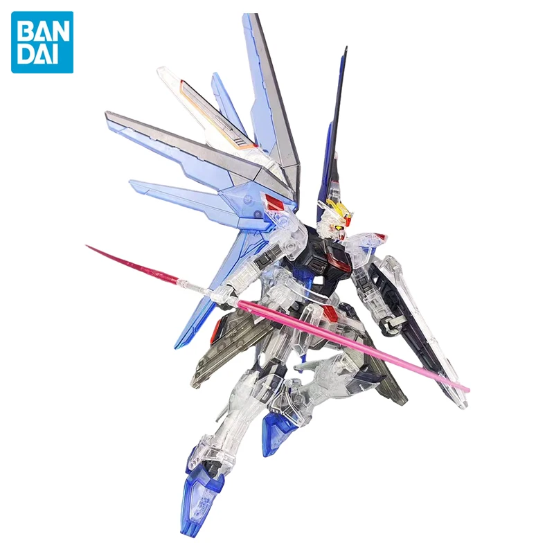 

Bandai Gundam HG Transparent Reborn Freedom 2.0 Limited handmade Transparent Wind Spirit built-up model kit toy collection gift